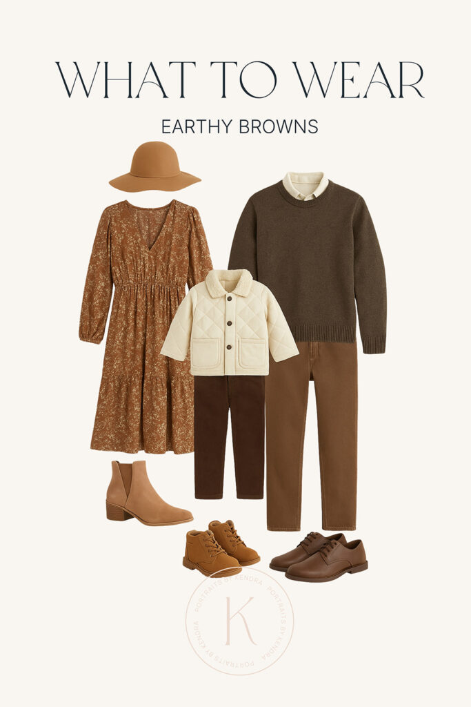 earthy browns for fall photoshoot
