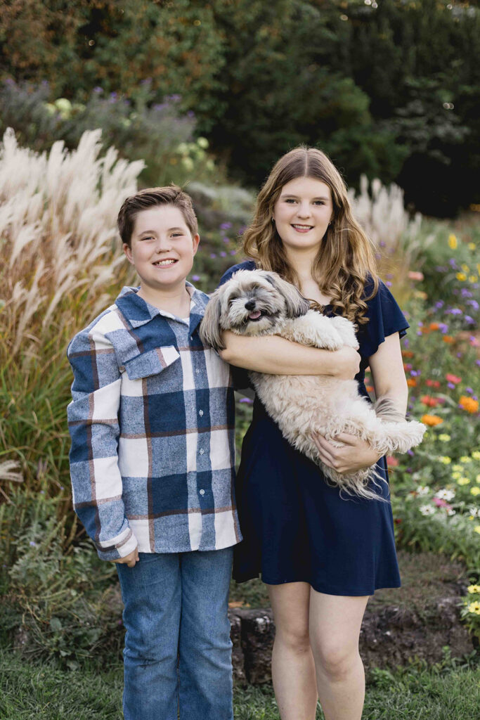 Photo of brother and sister in Kitchener Waterloo