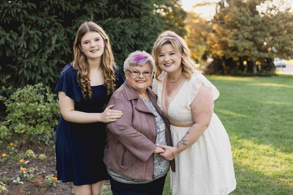 Photo of Grandma, daughter and granddaughter in Kitchener Waterloo