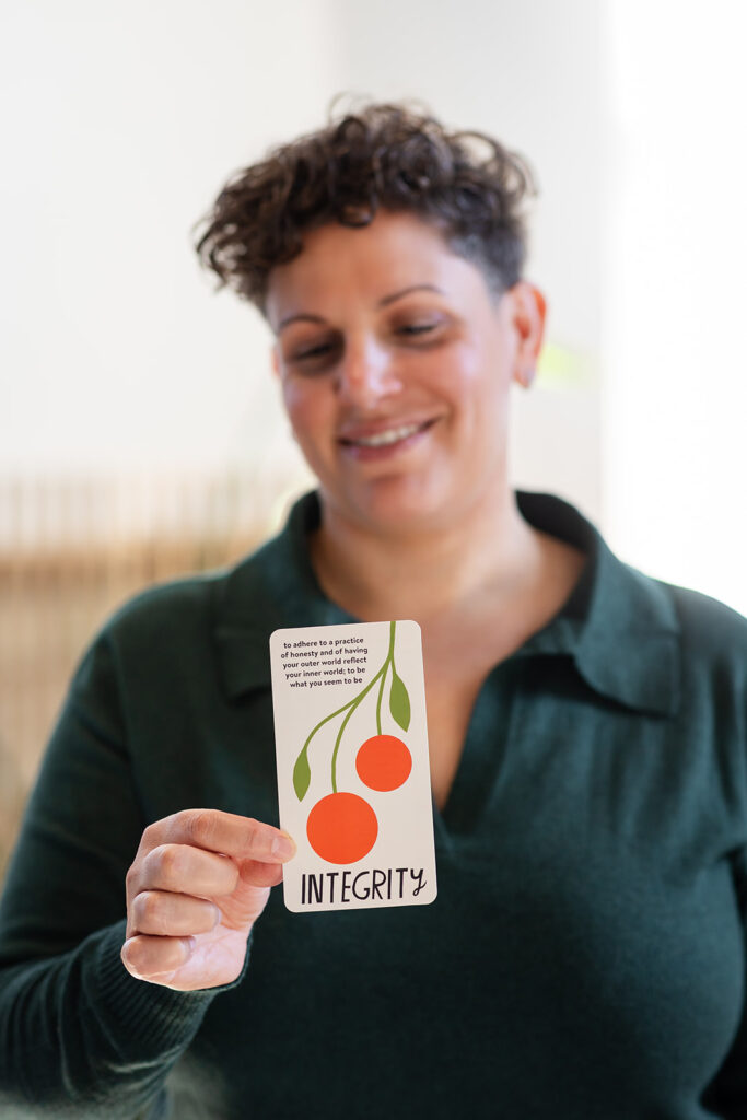 Brand photo of Jill at Sunroom Studios, showcasing the calming and grounded energy of her Energetic Wealth practice, taken by Portraits by Kendra in the KW region.