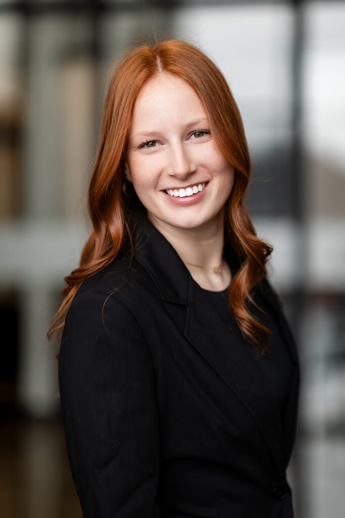 Professional headshot portrait of Isabelle taken in studio in Kitchener-Waterloo by Portraits by Kendra.