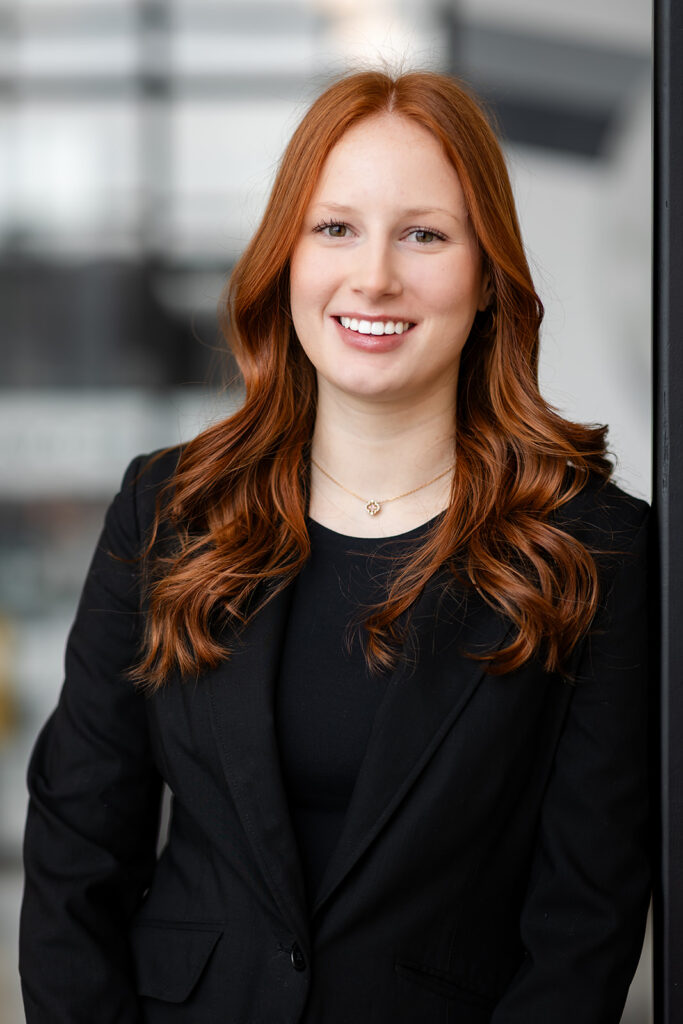 Close-up professional headshot of Isabelle photographed in studio in Kitchener-Waterloo by Portraits by Kendra.