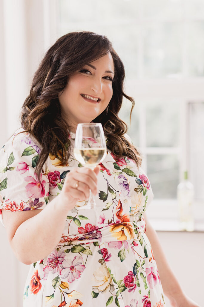 Portrait of Mary Tchabrazian, owner of Marycuterie, taken by Portraits by Kendra during a branding photoshoot in Waterloo Region