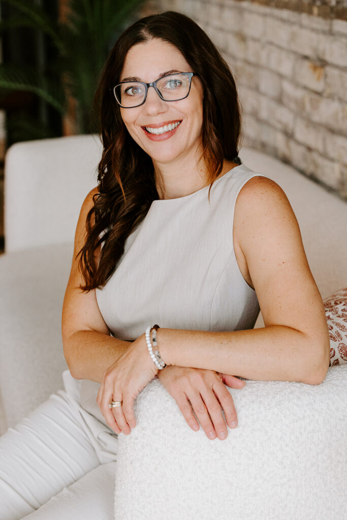 Photo of Isabel Livingston's Mom during a branding photoshoot in Kitchener, taken by Portraits by Kendra