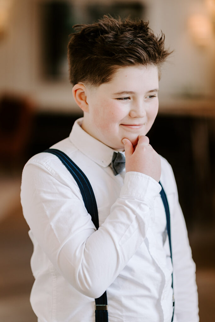 Teen boy birthday portrait indoors in Kitchener-Waterloo by Portraits by Kendra