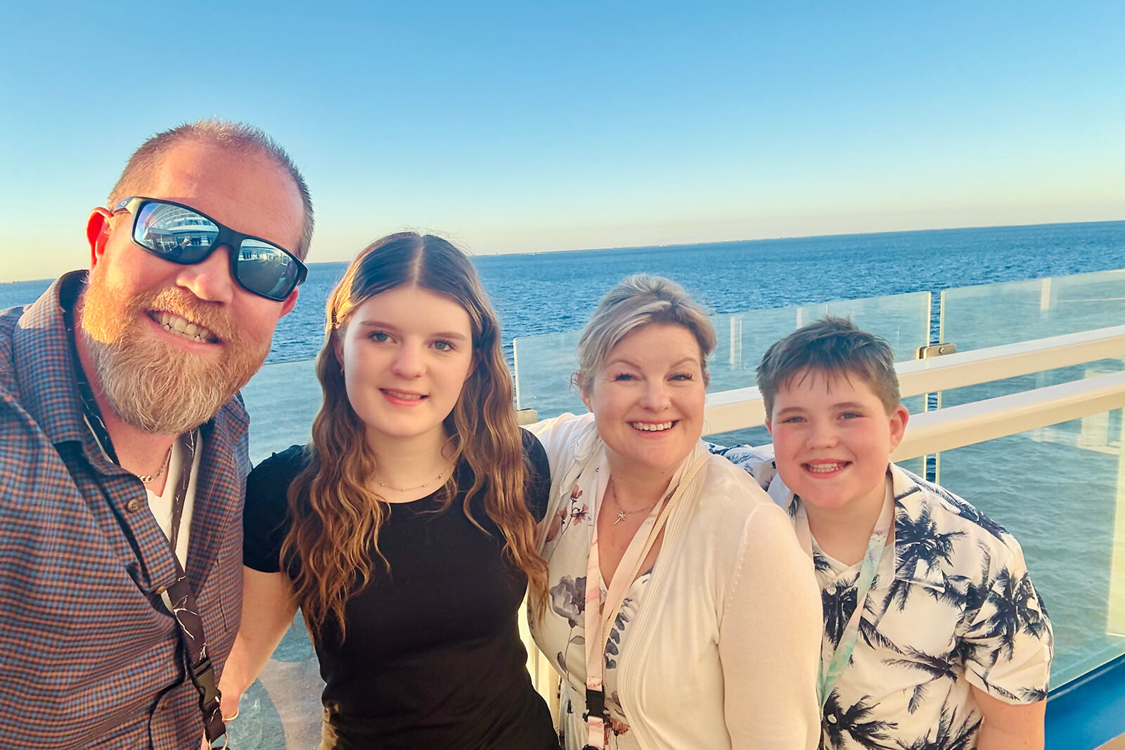 Photo of Kendra of Portraits by Kendra and her family taken  on board a Carnival cruise vacation