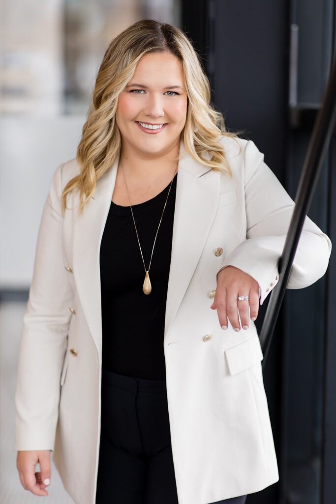 Polished yet natural professional headshot by Kitchener-Waterloo photographer Kendra - modern headshots for real people.